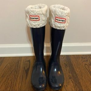 Hunter Original Tall Rain Boots + Hunter Boot Socks